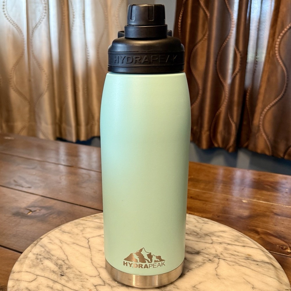 Mint Green HYDRAPEAK 32 oz Stainless Steel Insulated Thermal Water Bottle